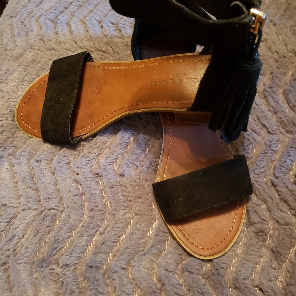 Rock & Candy Black Tassle Flats